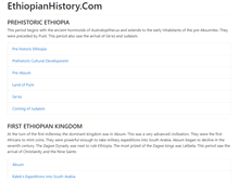 Tablet Screenshot of ethiopianhistory.com